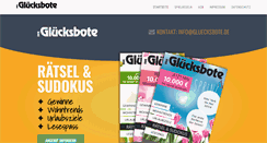 Desktop Screenshot of gluecksbote.de