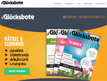 Tablet Screenshot of gluecksbote.de